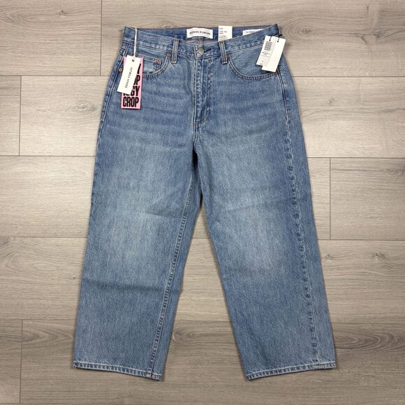 Denim Forum Womens The 90s Iggy Low Rise Cropped Straight Jeans Blue Size 27 - Picture 3 of 9